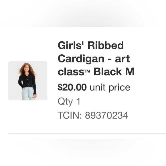 Black Ribbed Button-Up Sweater - Picture 5 of 5